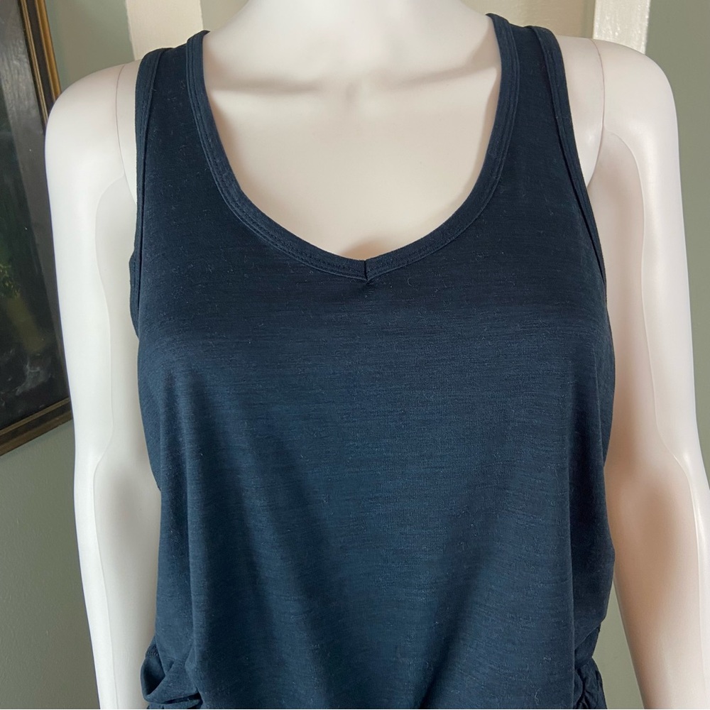 Vuori Lux Navy Dark Blue Jumpsuit Drawstring Waist Medium M Racerback Jogger - Picture 2 of 15